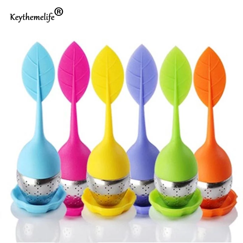 

1PC Creative Silicone Infuser Tea Leaf Strainer Herbal Spice Filter Diffuser 6 Colors Tea Strainers Tea Accessories Dropshipping