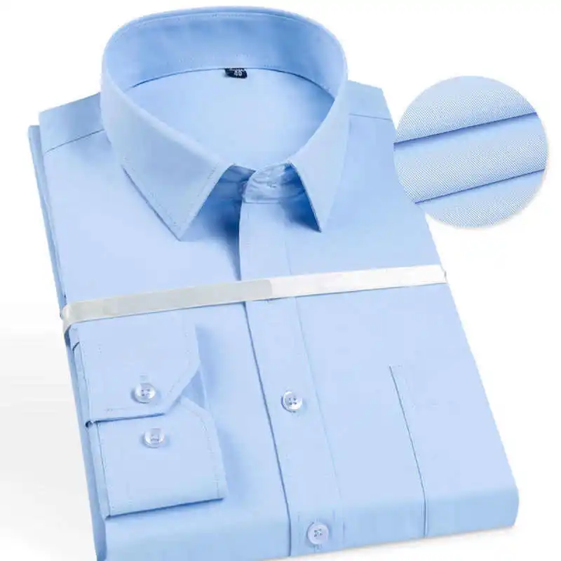 LightBlue M-521 FGKKS, мужская рубашка, длинный рукав, много цветов,, мужские рубашки с отворотом, повседневный мужской топ - Цвет: LightBlue M-521