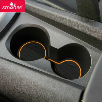 

Smabee Anti-Slip Gate Slot Cup Mat for Chevrolet camaro 2012 2013 2014 2015 2016 Accessories Rubber Cup Holders Non-slip mats