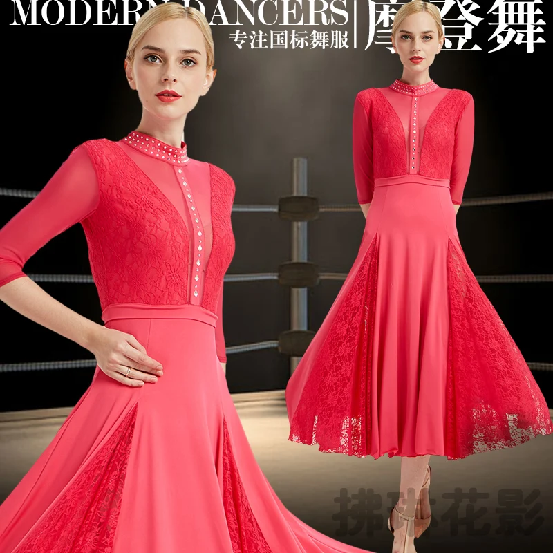 

New ballroom dance competition dress dance ballroom waltz dresses standard dance dress women ballroom dress Y040