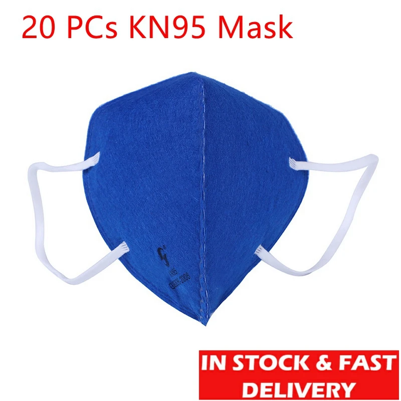 

KN95 Mask Adult Vertical Nonwoven Air Valved Virus Dust Mask PM 2.5 Respirator Mouth Mask For Men Women Breathable instock