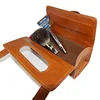 Manual Shaving Razor Portable Shaving Brush Travel PU Leather Bag For 2 edges Safety Razors Box 3