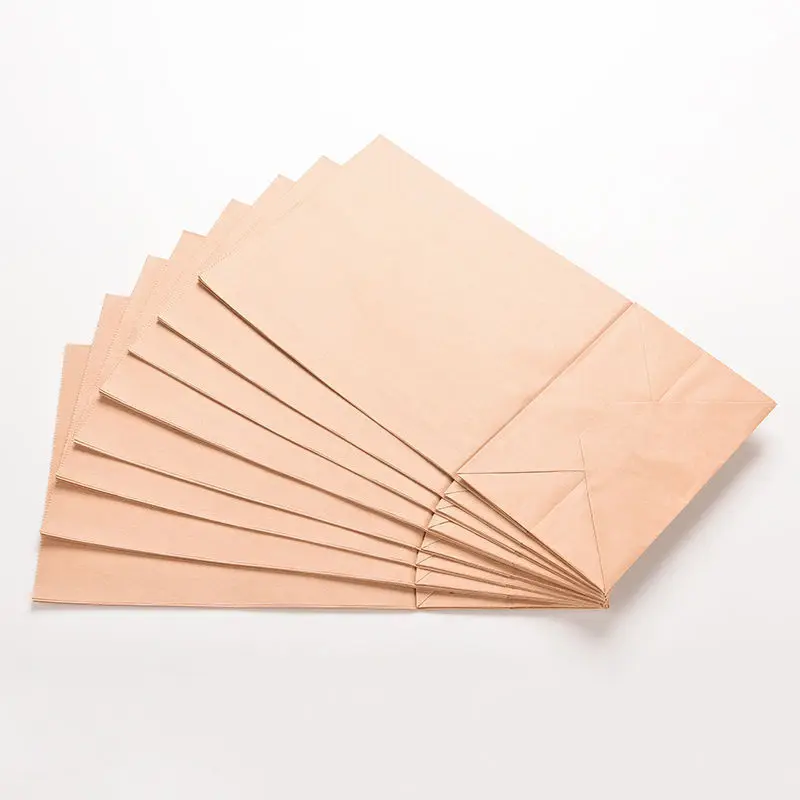 10Pcs/50pcs Kraft Paper Cake Paper Bags Box Food Packaging Jewelry Bread Candy Party Bags For Boutique Cookie