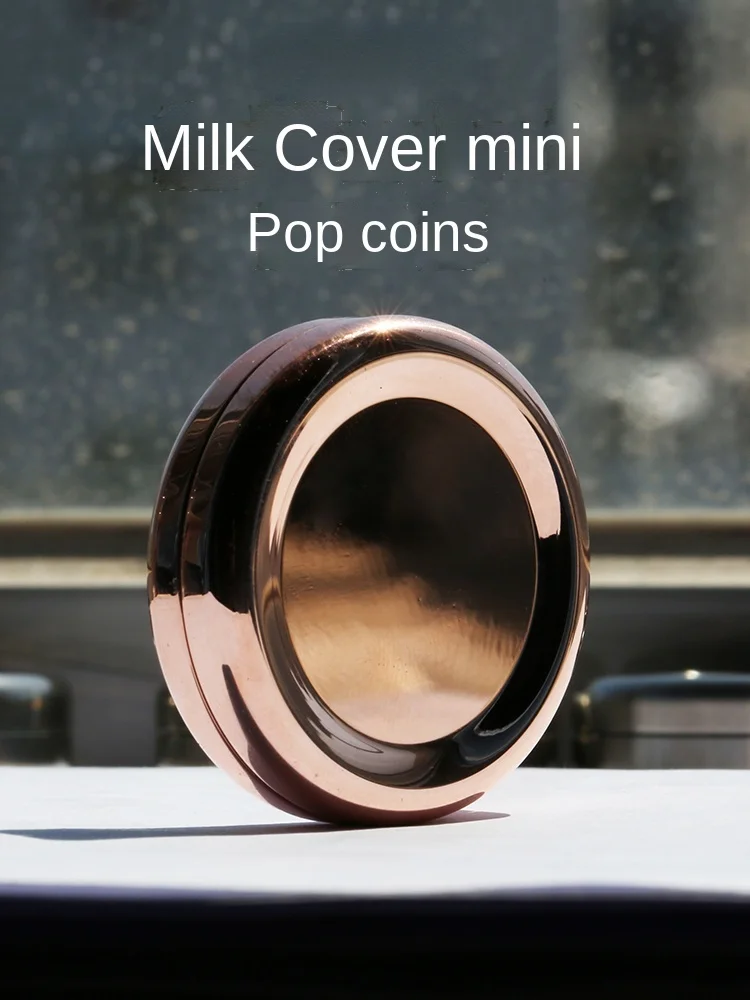 

Mini Milk-in-Water Pop Coin Pusher Egg Mini Ring Coin Adult Decompression Magnetic Fingertip Toy EDC