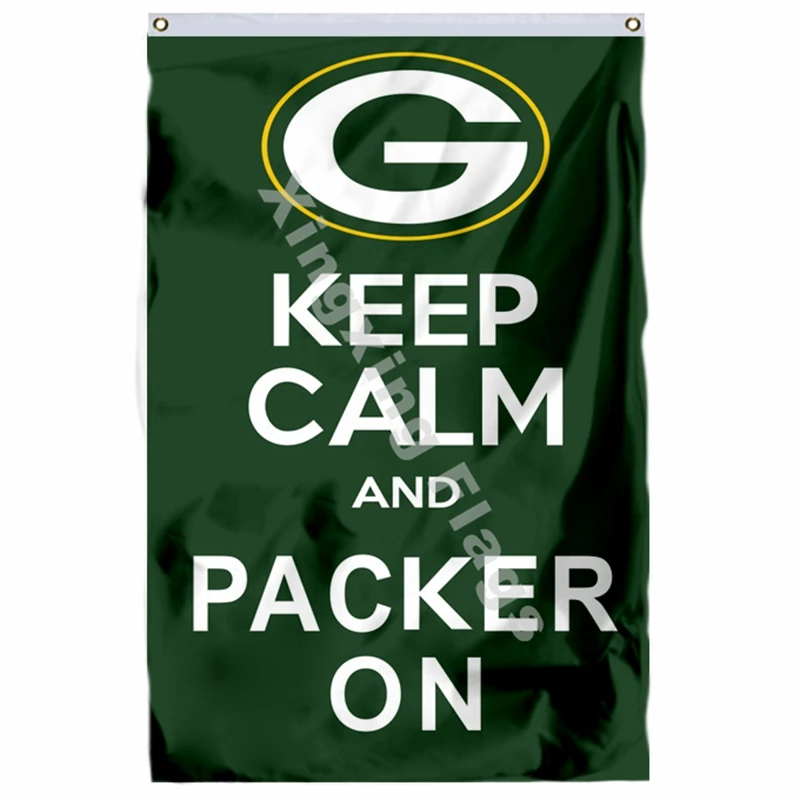 C3 Флаг с логотипом Green Bay Packers, 3ft X 5ft, полиэстер, НФЛ, баннер с логотипом Green Bay Packers, летающий Размер № 4, 90X150 см, пользовательский флаг - Цвет: C3