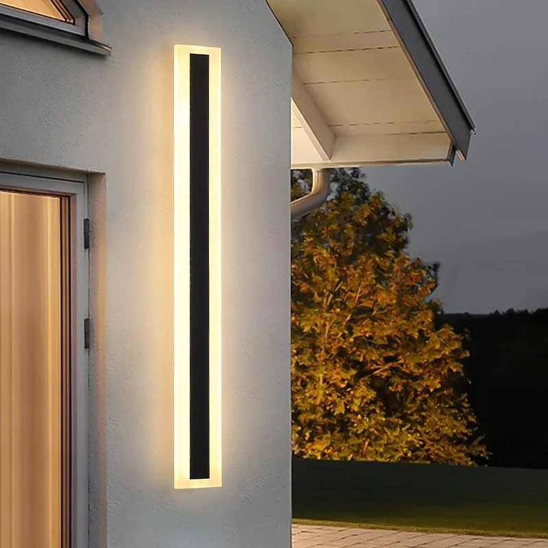 Outdoor Lights Waterproof Modern Simple IP65 LED Corridor Porch Decoration for Garden Villa the Door Courtyard Balcony Wall Lamp dahua dhi ktw02 wi fi villa door station