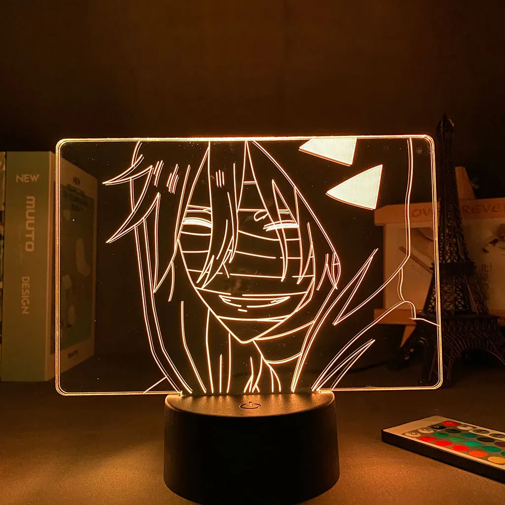 

16 Colors Night light Anime Angel of Slaughter Zack Light for Bedroom Decor Child Kids Birthday Gift 3D remote control desk lamp