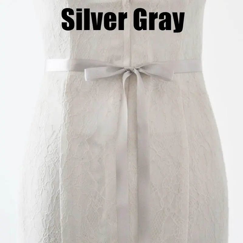 Silver gray JLZXSY ручной работы небольшой кристалл свадебный пояс невесты Стразы Пояса для невесты платье свадебные платья(серебро, золото, розовое золото - Цвет: Silver gray