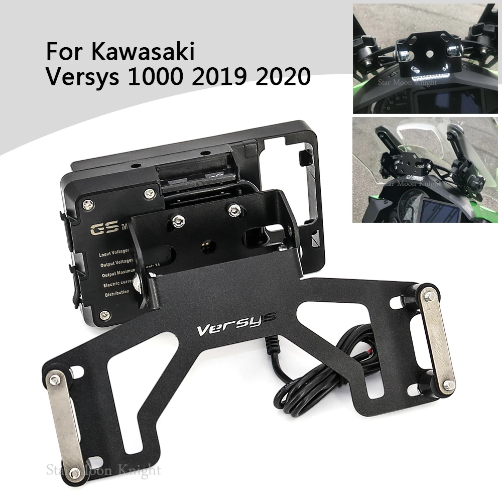 Держатель кронштейна GPS-навигатора для мотоциклов Kawasaki Versys 1000 Versys1000 2019 2020 |