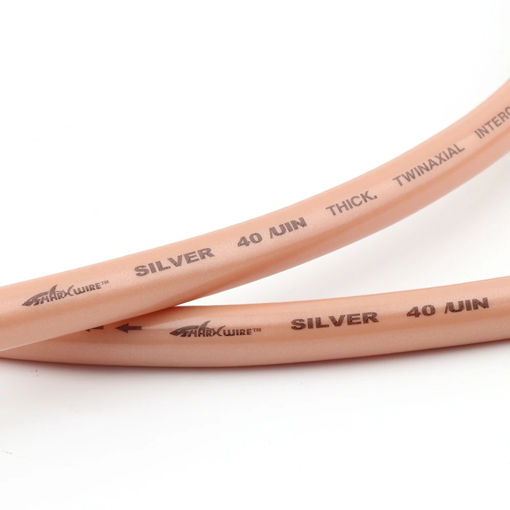 Shark Wire SP18122G 40UM посеребренный двухосный Соединительный кабель для DIY аудио видео RCA