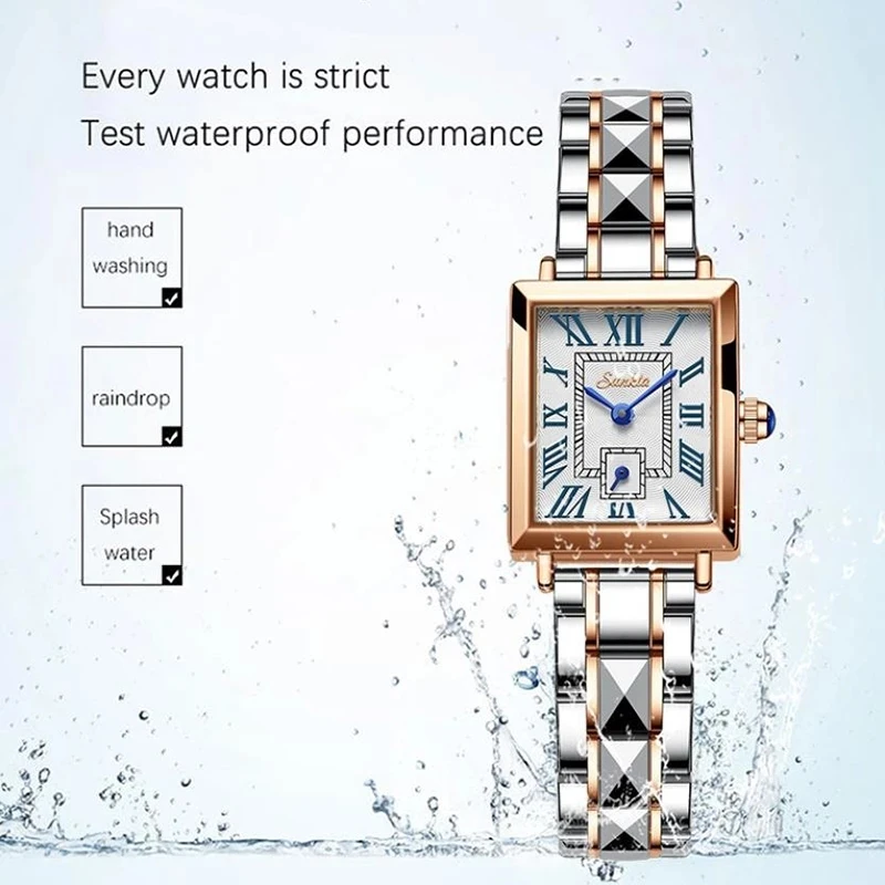 LIGE Luxury Women Watch Top Brand Fashion Waterproof Stainless Steel Sunkta Ladies Quartz Wristwatch Montre Femme Beautiful