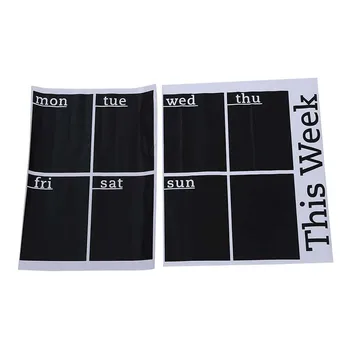 

Weekly Planner Calendar Blackboard Removable Wall Sticker Chalk Board Decal