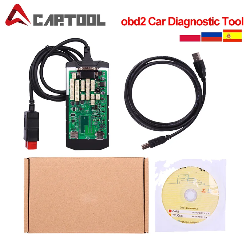 Автомобильный диагностический инструмент Trucks Bluetooth/USB одиночный/двойной зеленый