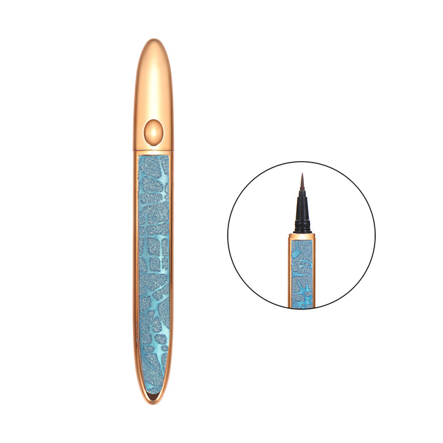 2 In 1 Magic Lash Liner Glue Pen Non Magnetic No Glue Liquid Eyeliner Waterproof Long Lasting Fast Dry Eye Makeup