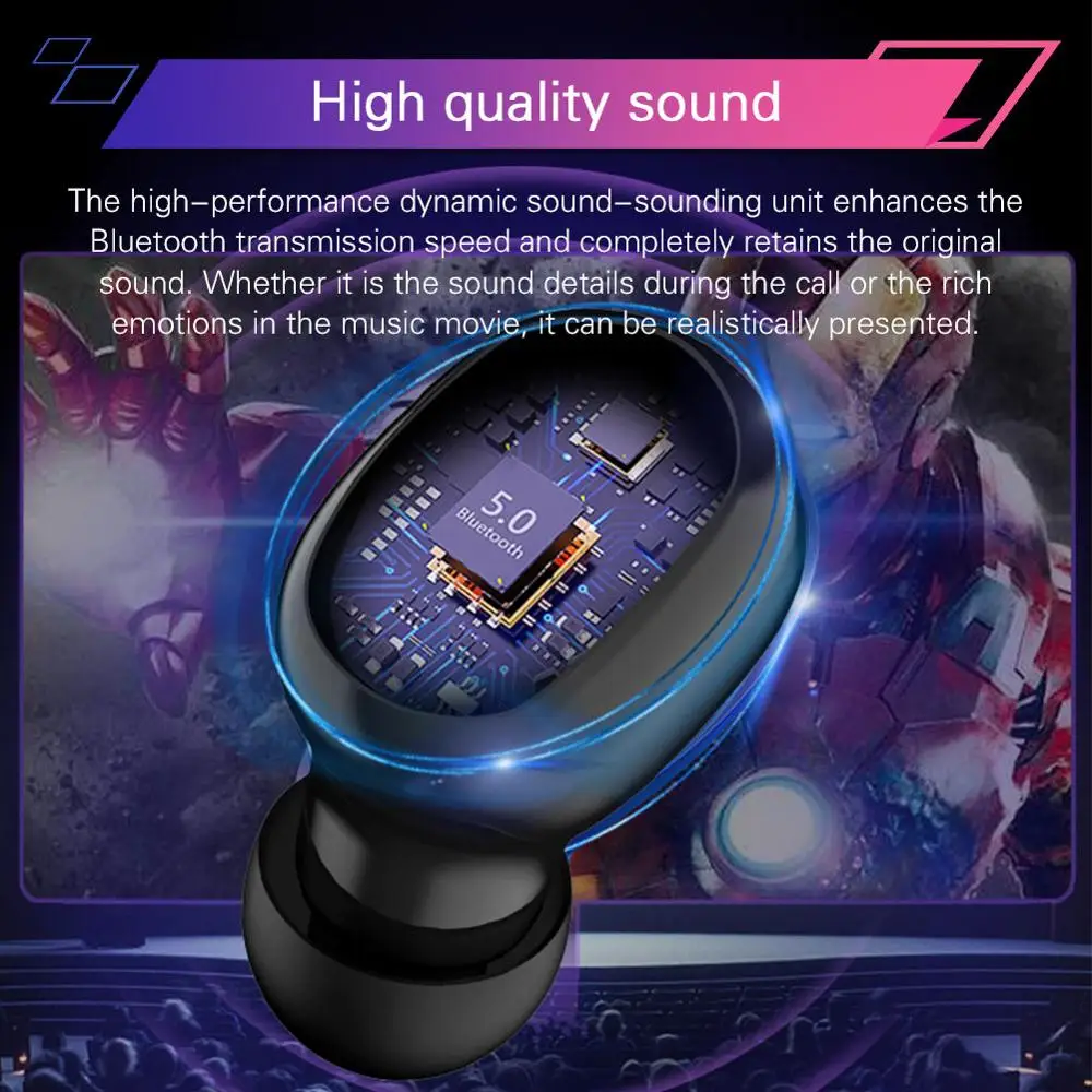 G6S TWS 5,0 Bluetooth 9D стерео наушники беспроводные наушники IPX7 водонепроницаемые наушники 3500 мАч светодиодный внешний Смарт-аккумулятор держатель телефона