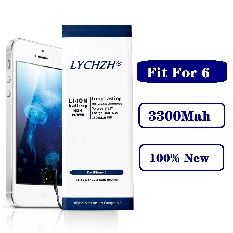 For iPhone 6 6G Оригинальная литиевая батарея для Apple iPhone 6S 6, 7, 5S, 5, сменные батареи, внутренняя батарея для телефона, 3200 мА/ч, 3600 мА/ч+ Бесплатные инструменты - Цвет: For iPhone 6 6G