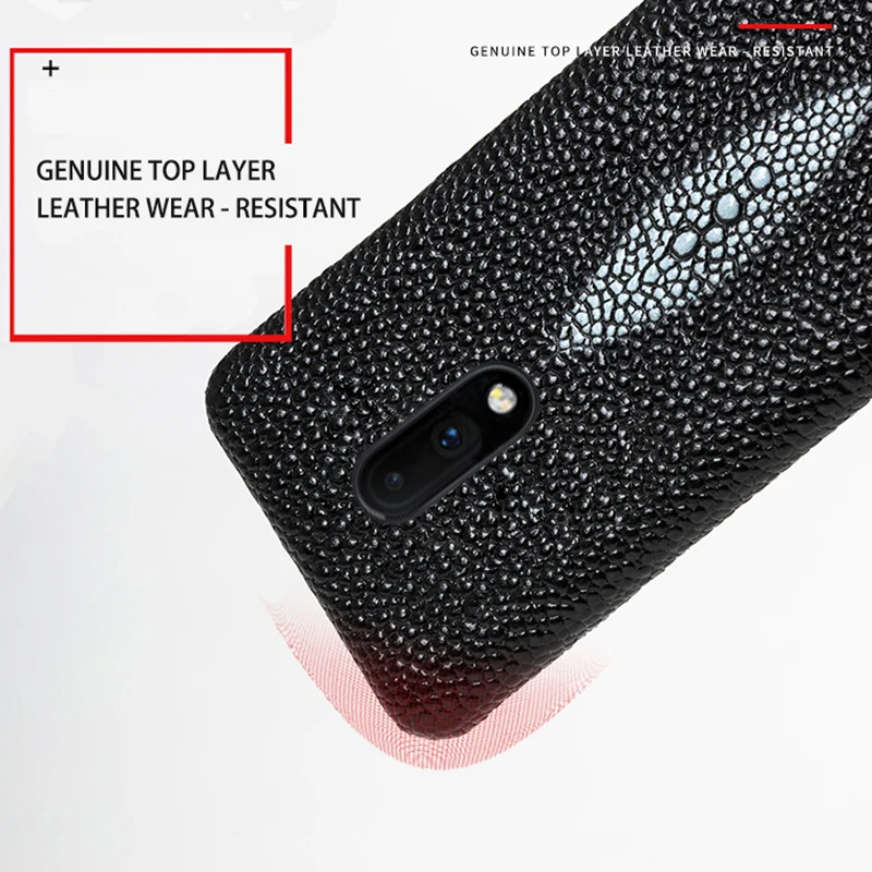 Чехол для телефона из натуральной кожи для oneplus 7 7T Pro 6t 6 Чехол из воловьей кожи с жемчугом и текстурой рыбы чехол для oneplus 3t 3 5t 5 7PRO чехол