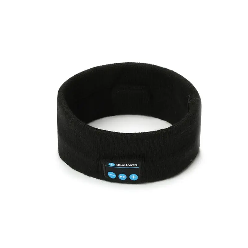 Черный Наушники для сна Bluetooth повязка на голову, беспроводная bluetooth-гарнитура 5,0 унисекс - Цвет: Черный