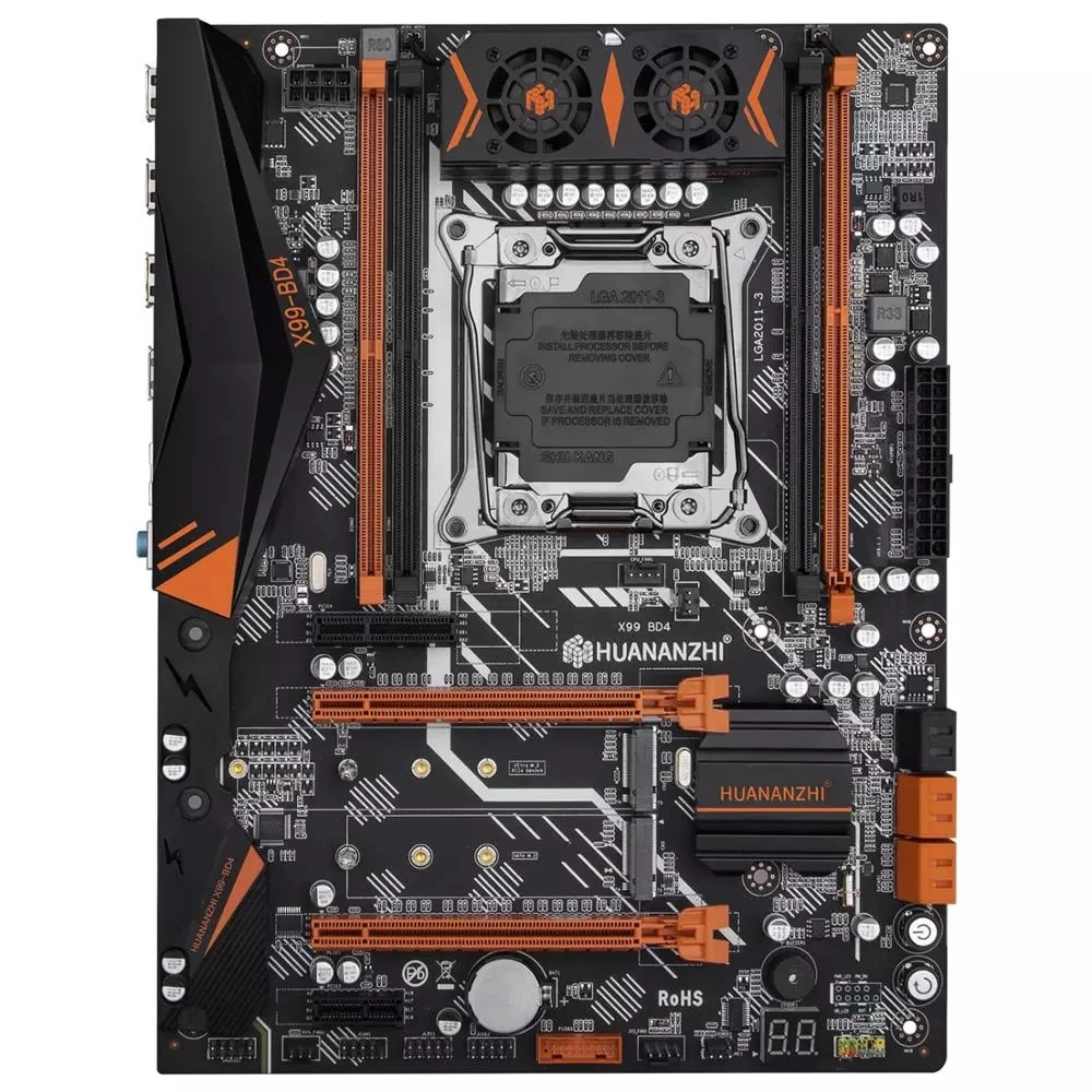 Материнская плата HUANANZHI X99 LGA 2011-3 все серии DDR4 RECC128GB M.2 PCI-E NVME NGFF ATX Серверная
