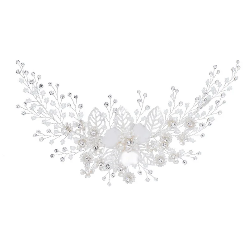 Luxurious Hairpin Full Dress Ornaments New Arrival Hair Clips Pearl Hair Combs Hairband Bridal Wedding Hair AccessoriesJ6228