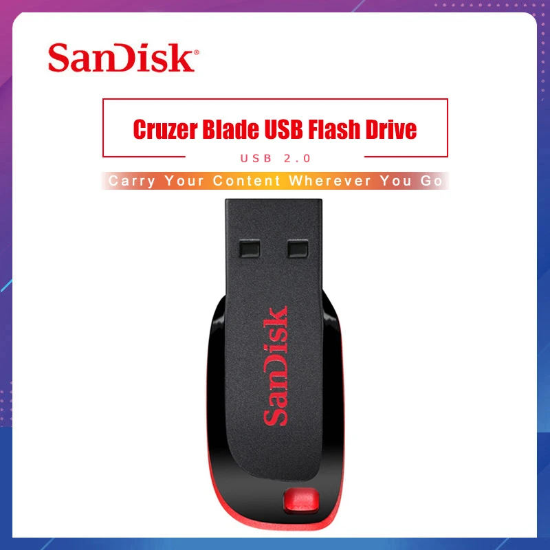 Sandisk USB флеш-накопитель 64 ГБ 128 ГБ usb 2,0 CZ50 флэш-диск usb флэш-накопитель, usb флеш-накопитель 16Гб 8Гб Гб карта памяти, Флеш накопитель 32 ГБ