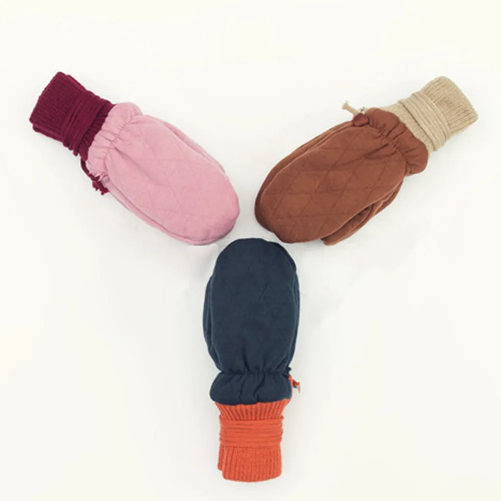 winter Toddler kids gloves kids Baby Cute Thicken Solid Warm Hot Girls Boys Of Warm Gloves baby gloves for newborns перчатки