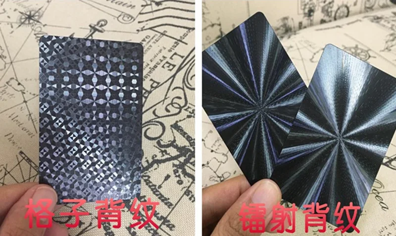 Creative Customizable Gold Foil Playing Cards Plastic Waterproof Poker Board Game Chess Advertisement Foreign Trade Currently Av