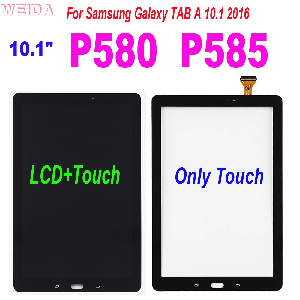 

10.1" P580 LCD For Samsung Galaxy TAB A 10.1 2016 SM-P580 P580 P585 LCD Display Touch Screen Digitizer Assembly Replacement