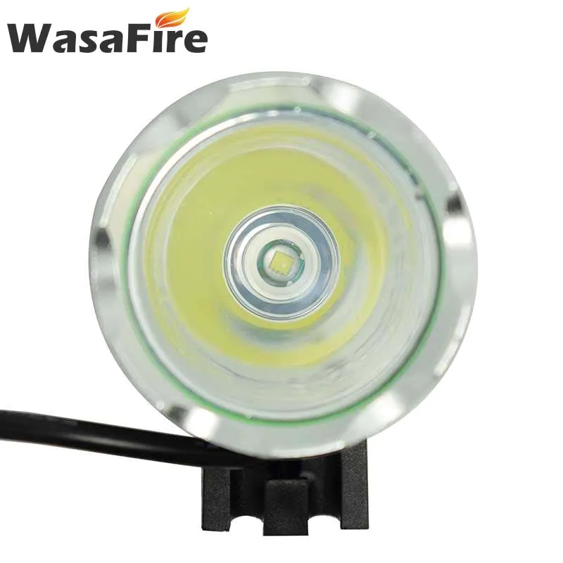 WasaFire XML T6 велосипедный передний светильник 1800lm светодиодный велосипедный головной светильник велосипедный налобный фонарь передний светильник с аккумулятором 18650+ задний светильник