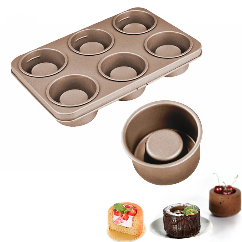 Bevat Koolstofstalen Bakvormen Mini Cakevorm/Pan Muffin Taarttaart Cake Bakvormen Antiaanbakvorm Shortcake Pannen Bakvormen| | - AliExpress