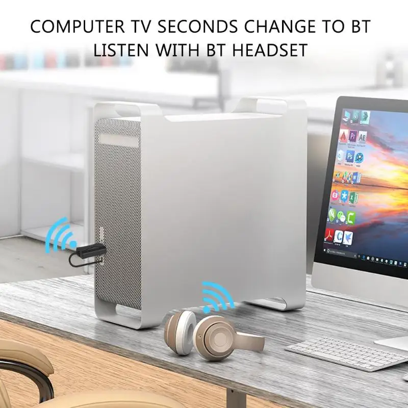 X01 беспроводной Bluetooth 5,0 аудио передатчик приемник 3,5 мм разъем для автомобиля ТВ ПК Rx режим с использованием 3,5 аудио кабель подключения