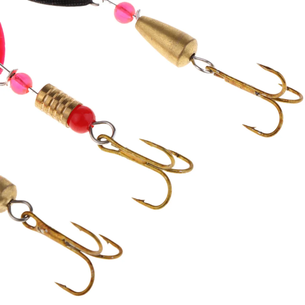 30pcs Colorful Metal Spinners Baits Bass Crankbaits Spoon Fishing Lures Fishing Tackles