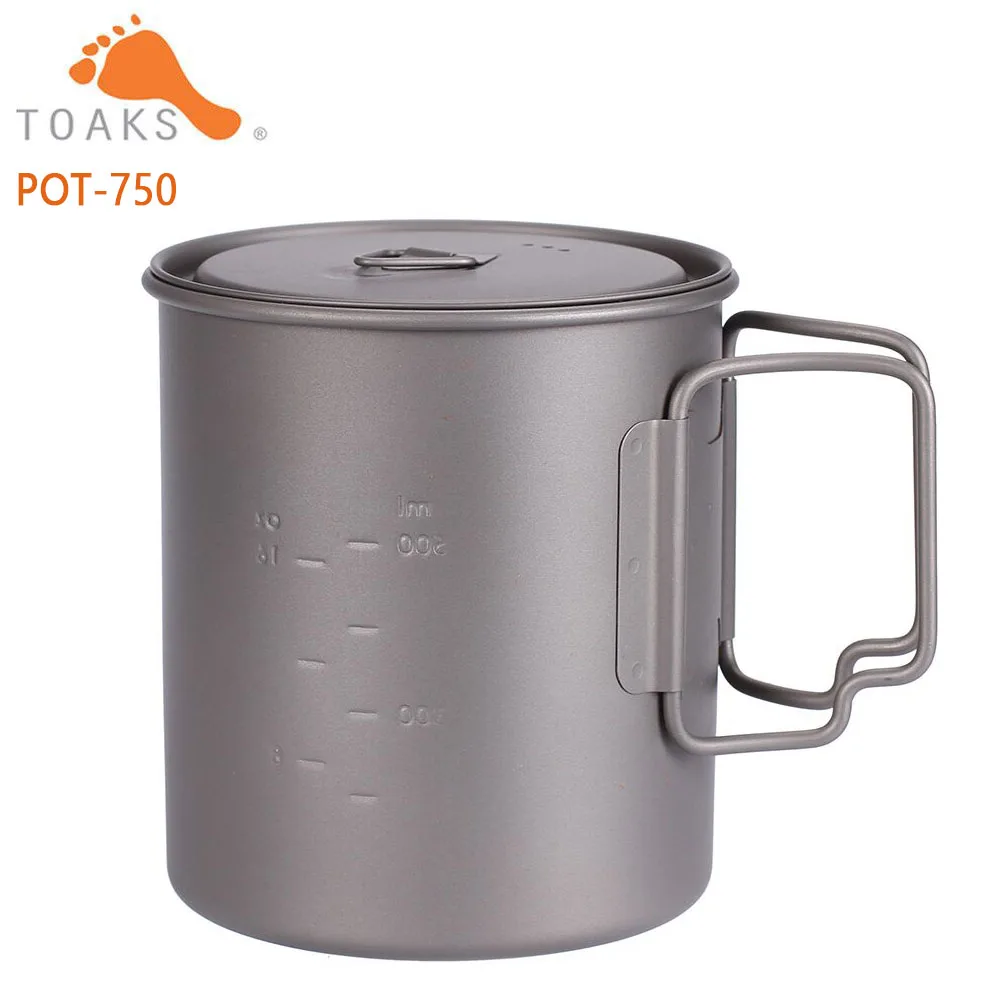 TOAKS Ultralight Titanium Cup New Titanium Pot Outdoor Camping Titanium Bowl Portable Picnic Water Cup 4