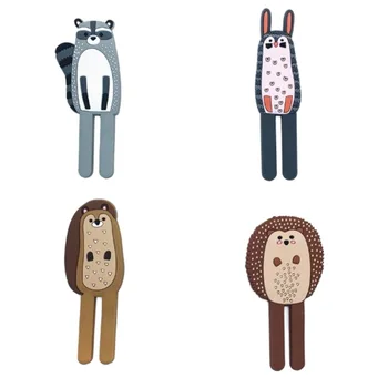 

4 Packs Powerful Seamless Magnetic Hook Creative Cute Animal Design Fridge Magnet Cartoon Refrigerator Decoration