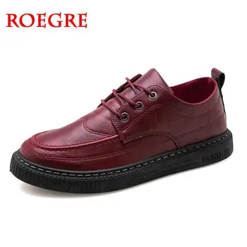 

Classic Men Leather Shoes Comfortable Business Fashion Fall Wild Lace-up High Quality Male Shoes Flat Non-slip Casual Men Shoes