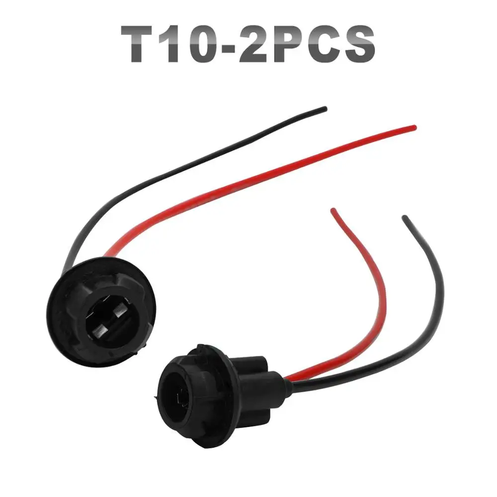 

JGAUT T10 Black Gray Soft Socket T10 Hard Socket S25 Single Double Point With Wiring Controller Of Daytime Running Lights