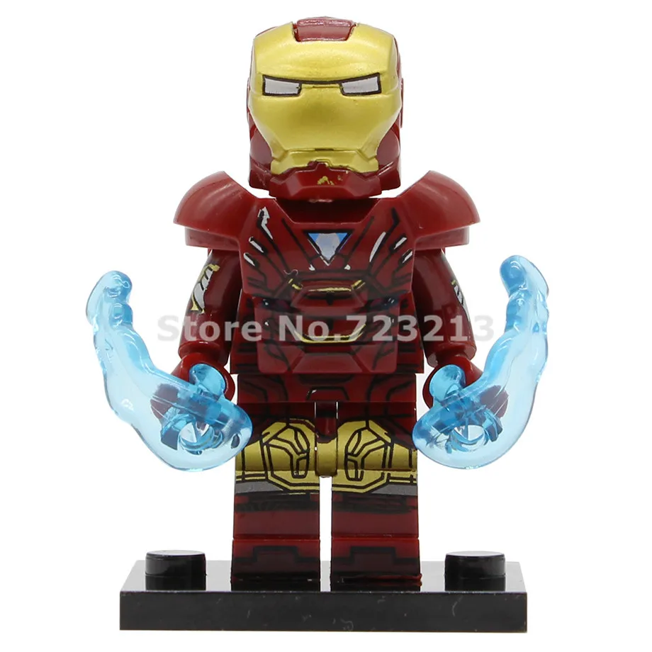 Iron Man Мстители 4 эндшпиль супер герой Фигурка Железный человек Локи Тор Капитан Marvel Америка Gamora ОСА Сокол строительные блоки кирпичные игрушки - Цвет: Iron Man