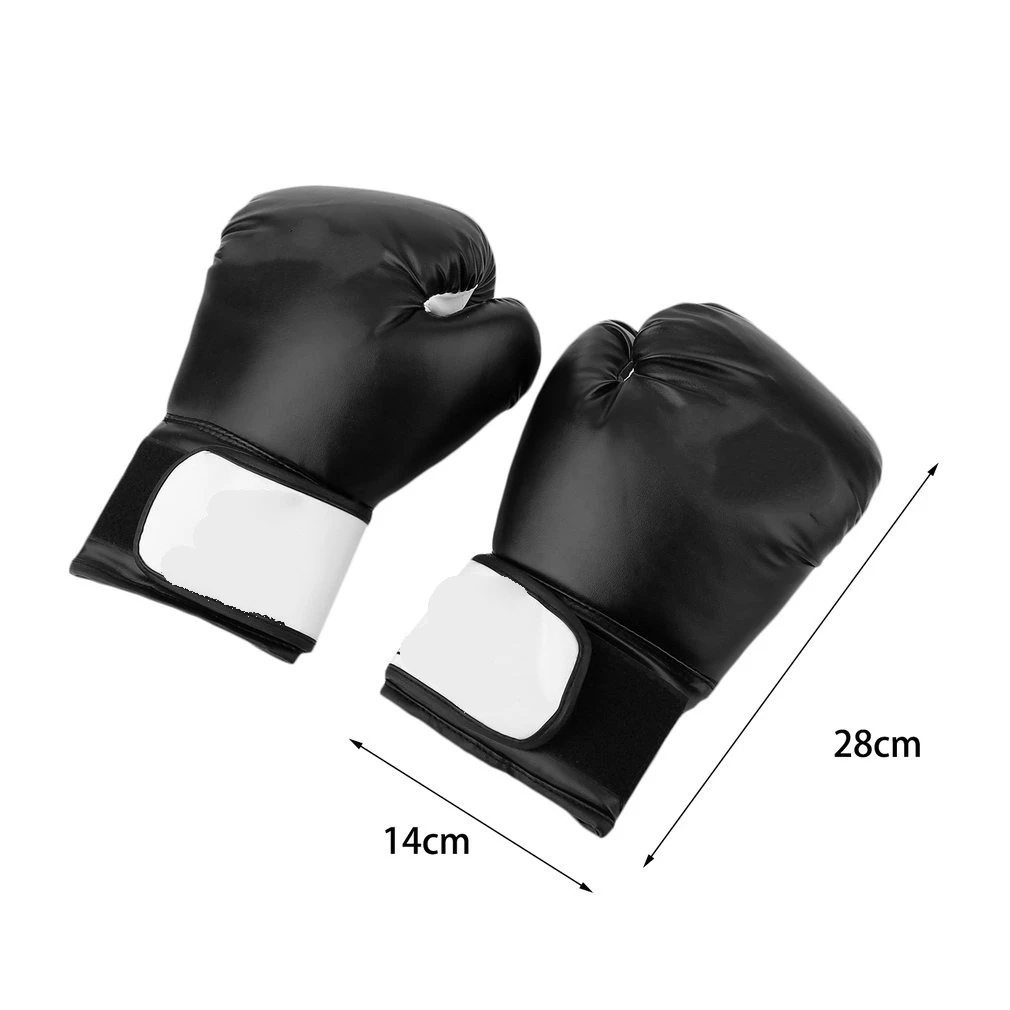 Черный 2PCS Training Gloves New Style Boxing Gloves 2 Colors Boxing Pad AC - Цвет: Черный