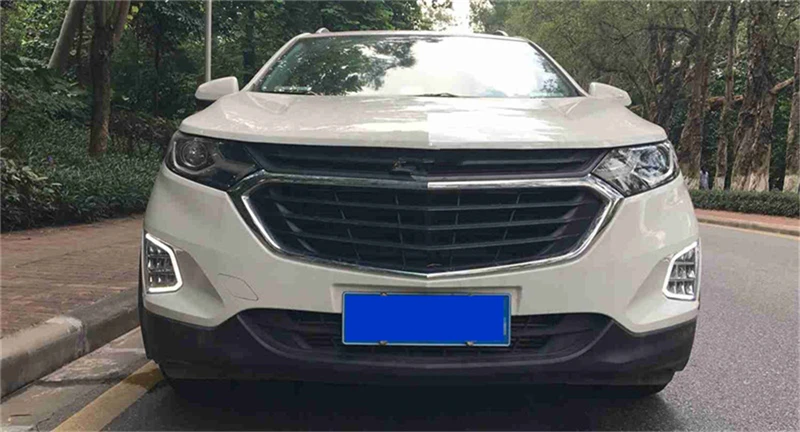 Автомобиль мигает 2 шт. Для Chevrolet Equinox дневные ходовые огни DRL светодиодная лампа реле дневного света с желтым поворотным сигналом