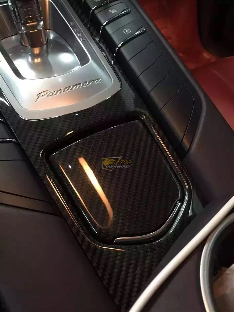 19-Free shipping 14pcsset car interior accessories for porsche panamera accessories door inside decoration trims