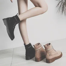 Новинка; Женская обувь в британском стиле; сезон осень-зима; короткие ботинки; женские ботинки