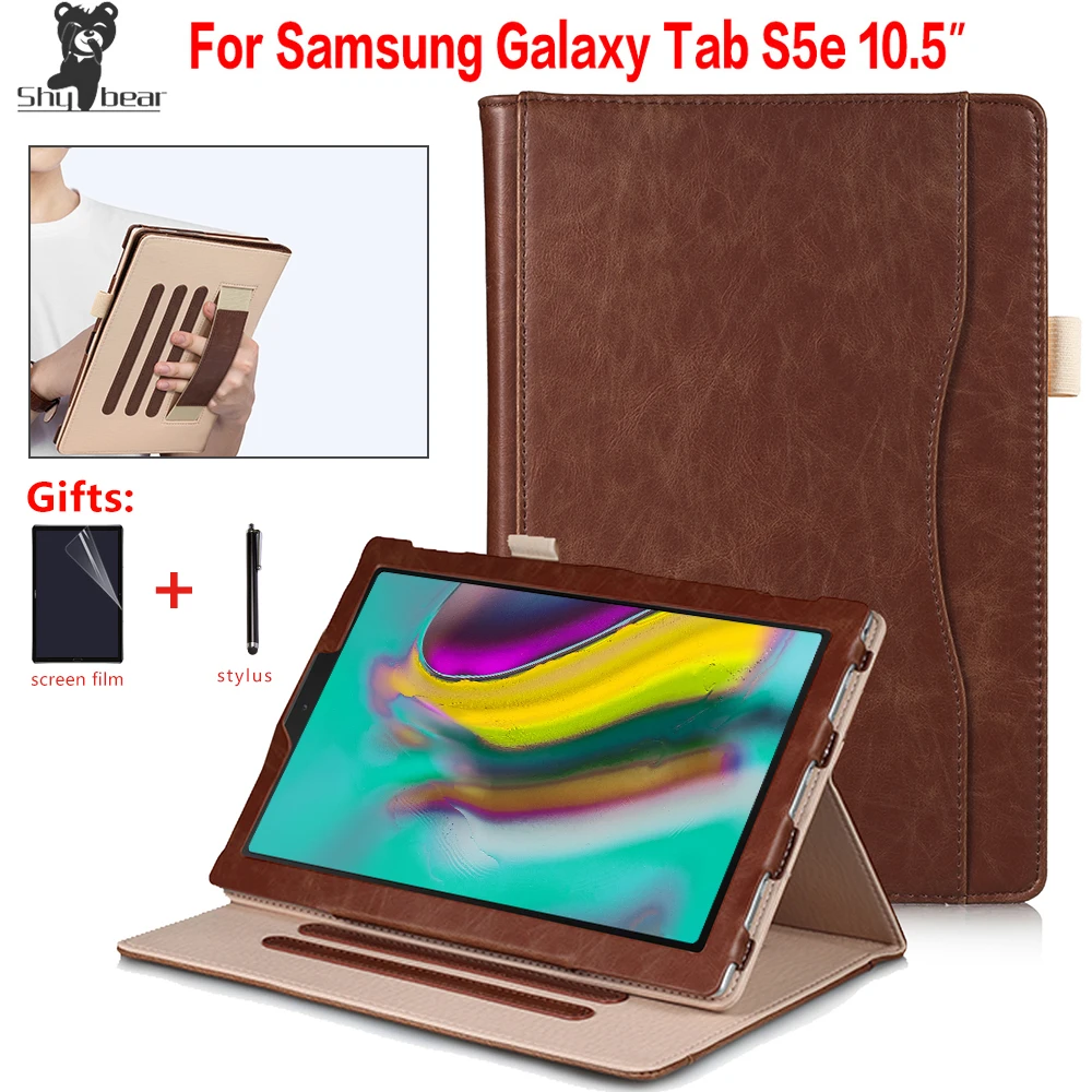 Funda con correa de mano para tableta Samsung Galaxy Tab S5E SM T720