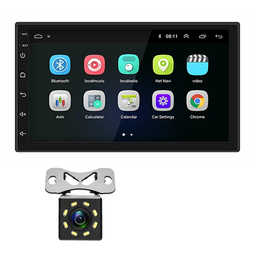 Maiyue star 7 дюймов 2din автомобильный MP5 Android 8,0 Универсальный мультимедийный видео плеер gps навигация wifi Bluetooth автомобильный Радио без DVD - Цвет: MP5 with Cam