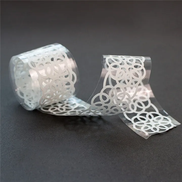 Прозрачный DiyArts пустотелая бронзовая лента рождественское ремесло Diy многоузорная декоративная васи лента маскирующая лента клейкая лента для скрапбукинга - Цвет: Прозрачный