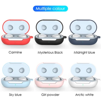 

2 in 1 For Samsung Galaxy Buds Plus Soft Silicone Protective Case & Dustproof Metal Sticker Buds+ Shockproof Charging Case