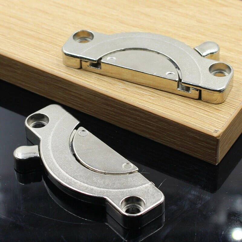 

2020 New High Quality 2 Pcs Desk Dinning Table Top Furniture Bench Panel Connectors Latch Zinc Alloy