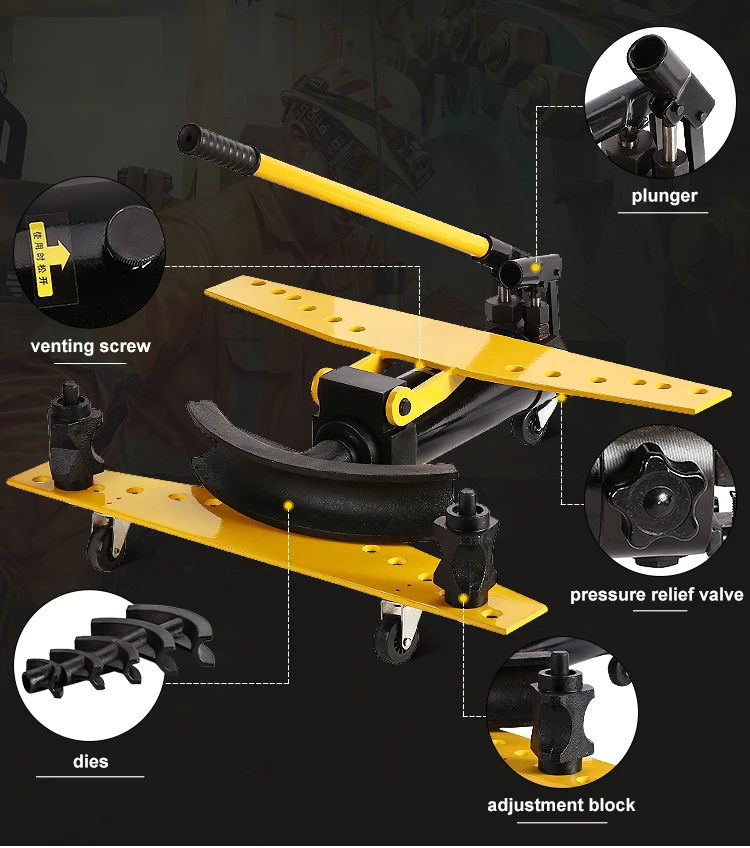 SWG-2 Manual Hydraulic Tube Bender Metal Tube Bender