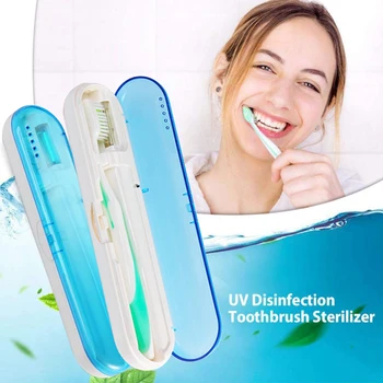 

Antibacteria UVC Light Ultraviolet Lamps Portable Toothbrush Sterilizer Box Cleaner Battery UVC Disinfection Bactericidal Lamp