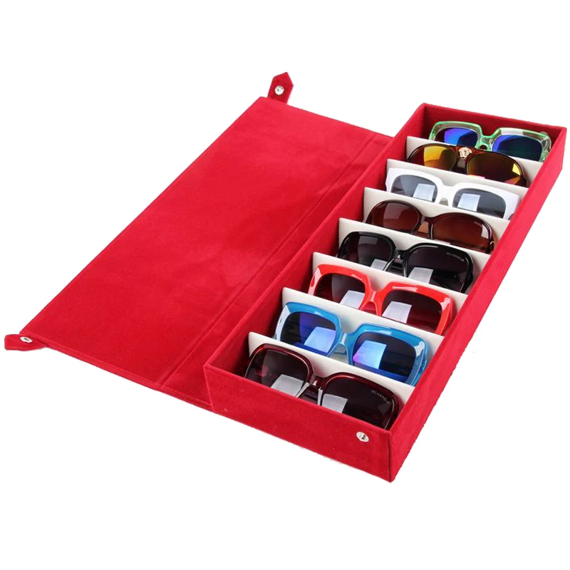 48.5*18*6cm Storage Display Grid Case Box for Eyeglass Sunglass Glasses
