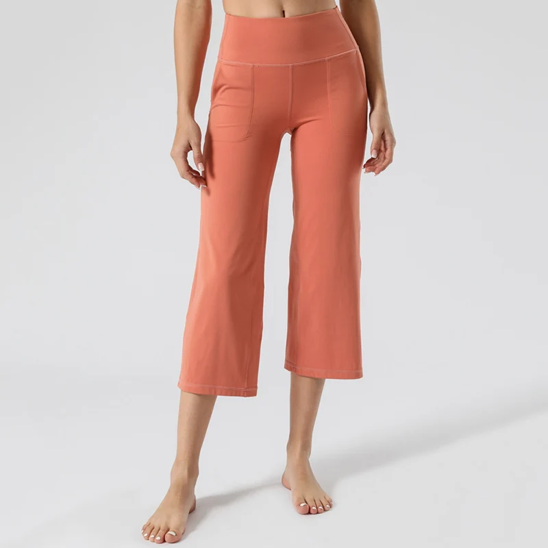 Wide Leg Yoga Pants Capri